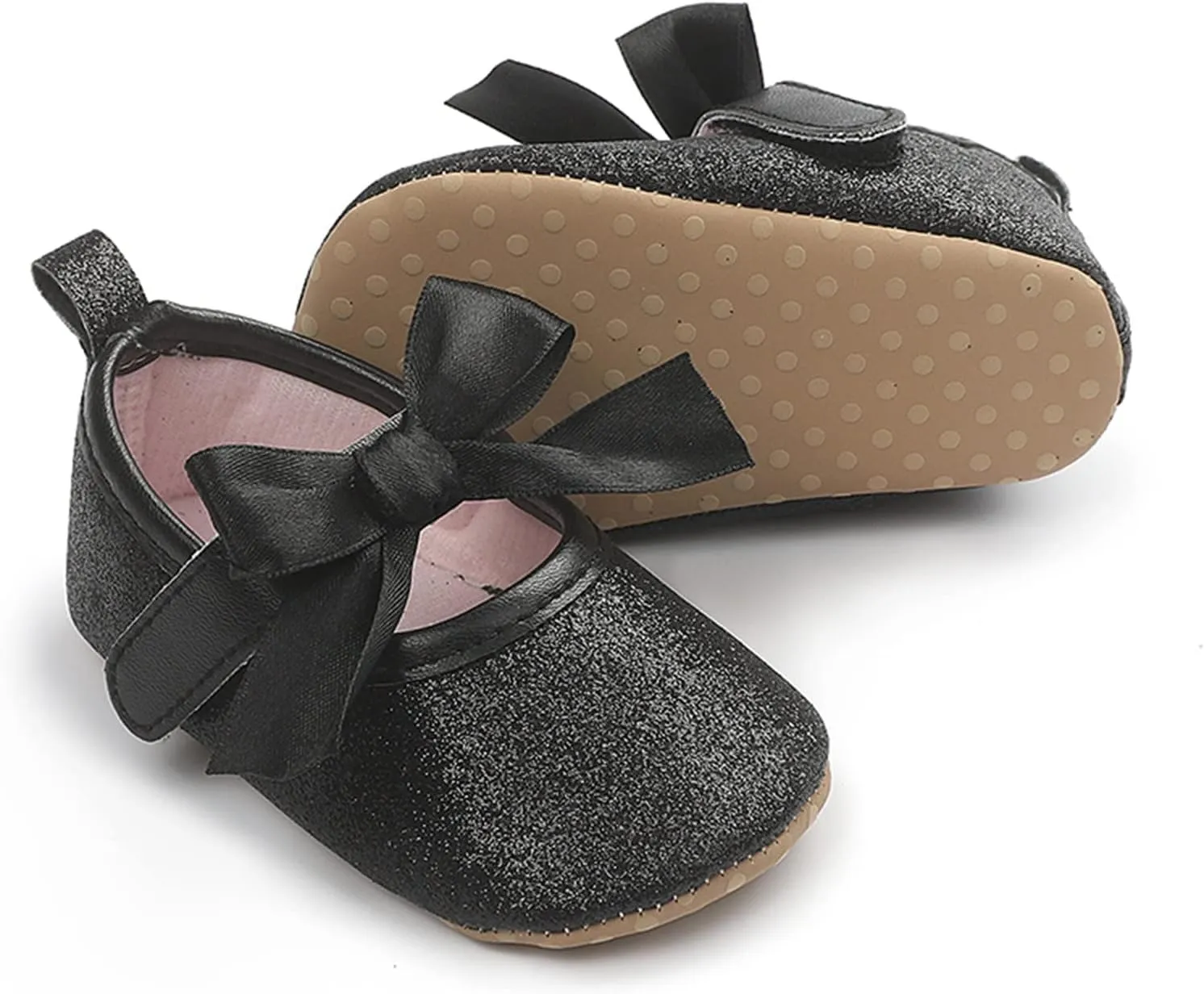 Kids Casual Shoes Toddler Kids Infant Girls Soild Colour Bowknot Princress Shoes Soft Sole The Floor Barefoot