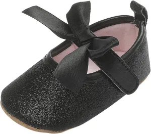 Kids Casual Shoes Toddler Kids Infant Girls Soild Colour Bowknot Princress Shoes Soft Sole The Floor Barefoot