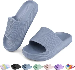 Kids Cloud Slides Boys Girls Flip Flops Slip On Beach Sandals Youth Pool Shower Shoes EVA Summer Slippers11 Little Kids - 6 Big Kids