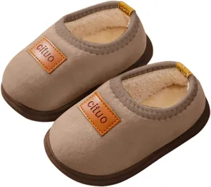 Kids Cotton Sneakers Childrens Girl Cotton Shoes Solid Color Fashion Soft Sole Winter Warm Baby Boy Walking Shoes