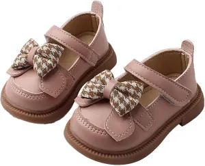 Kids Girls Dress Shoes Bow Tie Soft Bottom Princess Shoes Summer Outdoor Soft Rubber Sole Flat Sandals Girls Size