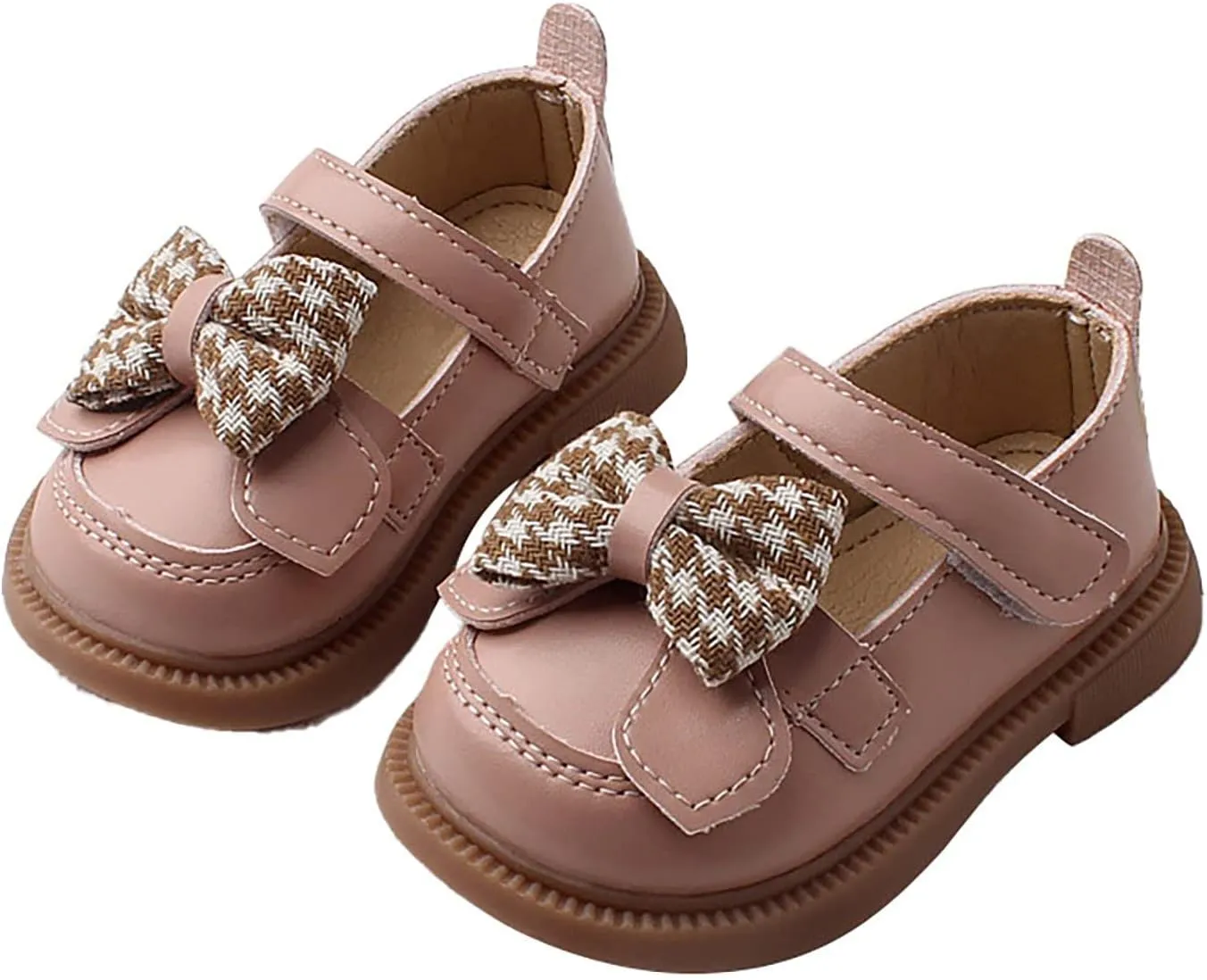 Kids Girls Dress Shoes Bow Tie Soft Bottom Princess Shoes Summer Outdoor Soft Rubber Sole Flat Sandals Girls Size