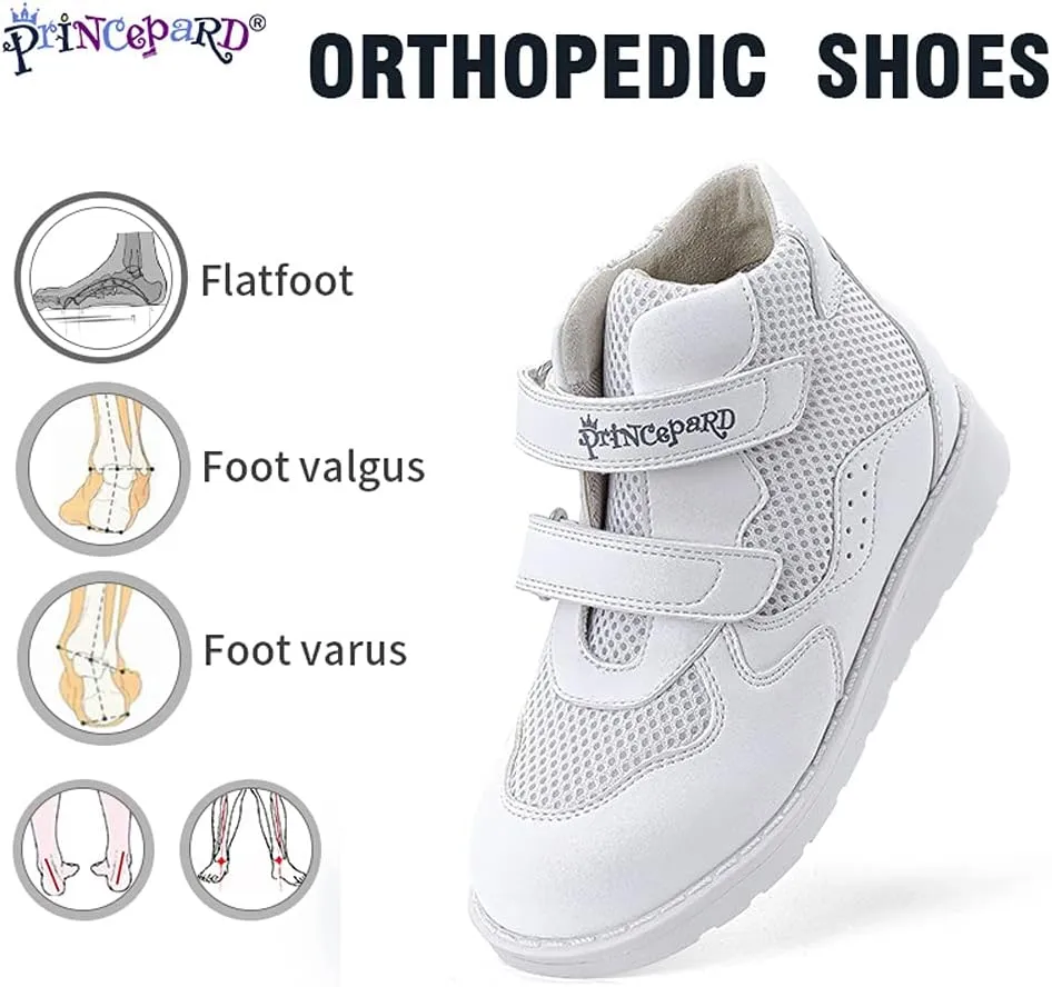 Kids Orthopedic Shoes for Boys and Girls, Children's Corrective Shoes for Toddlers Flat Feet, Walking Correcting Sneakers with Arch and Ankle Support, Non-Slip Soles