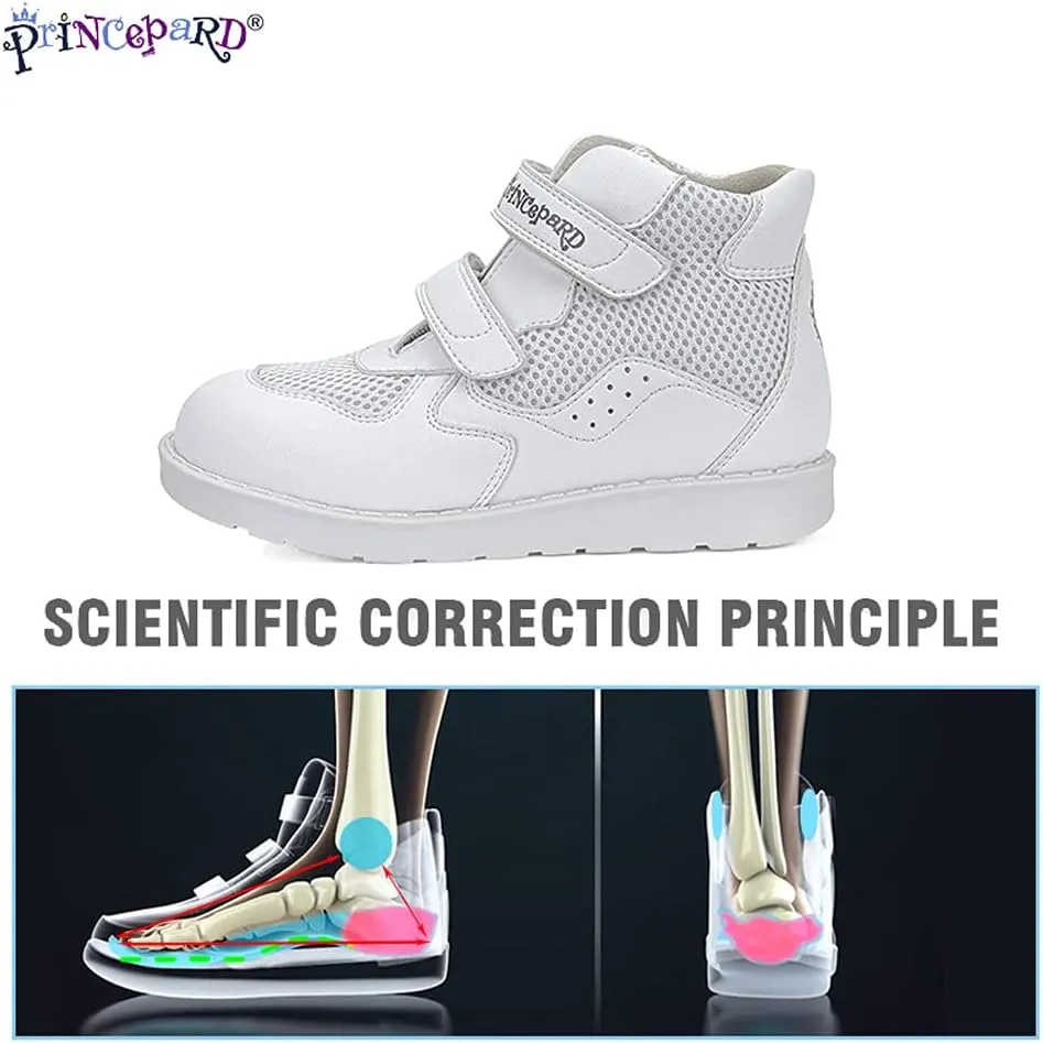 Kids Orthopedic Shoes for Boys and Girls, Children's Corrective Shoes for Toddlers Flat Feet, Walking Correcting Sneakers with Arch and Ankle Support, Non-Slip Soles