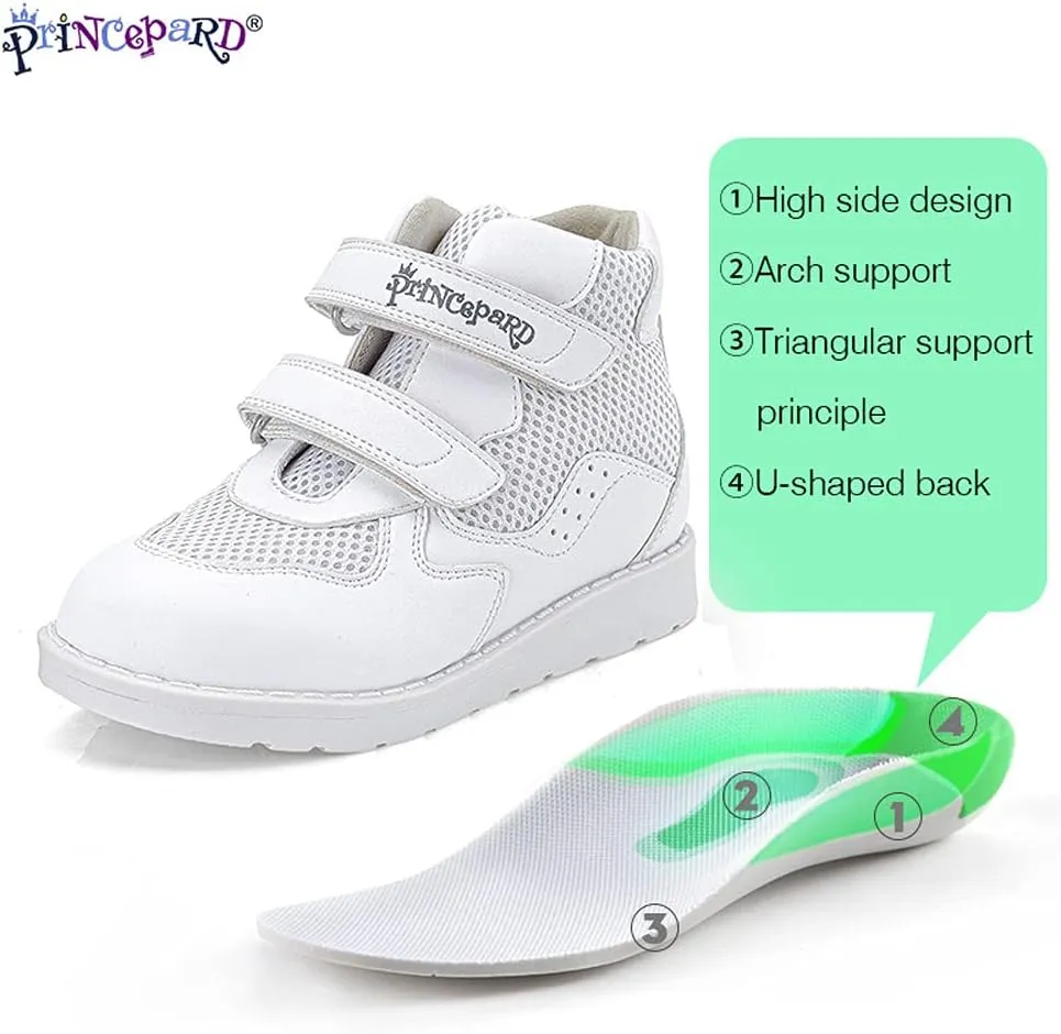 Kids Orthopedic Shoes for Boys and Girls, Children's Corrective Shoes for Toddlers Flat Feet, Walking Correcting Sneakers with Arch and Ankle Support, Non-Slip Soles