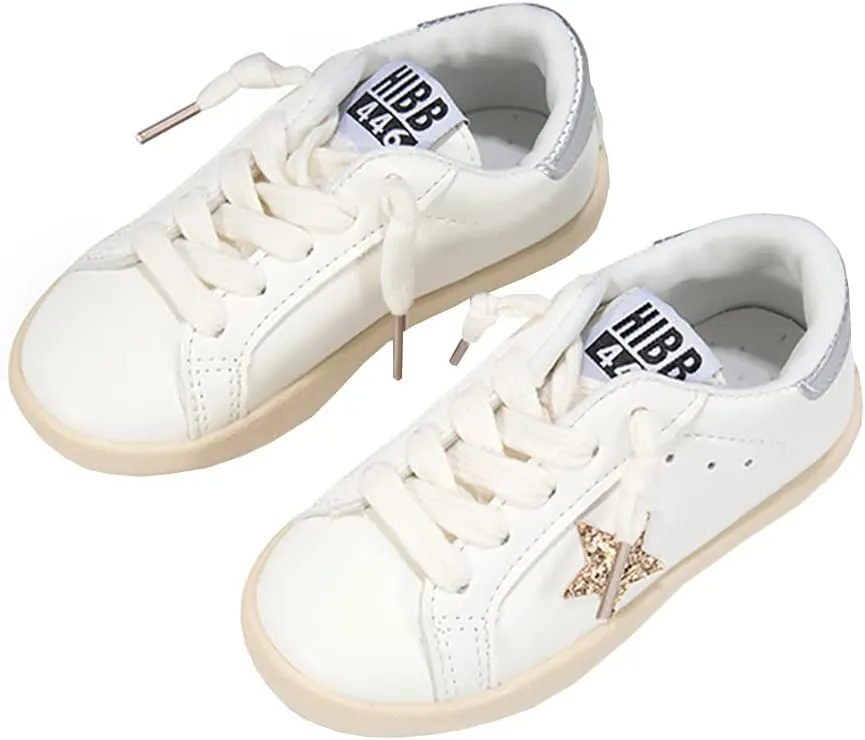 Kids Sparkle Star Sneakers Casual Sports Running Shoes for Girls Boys
