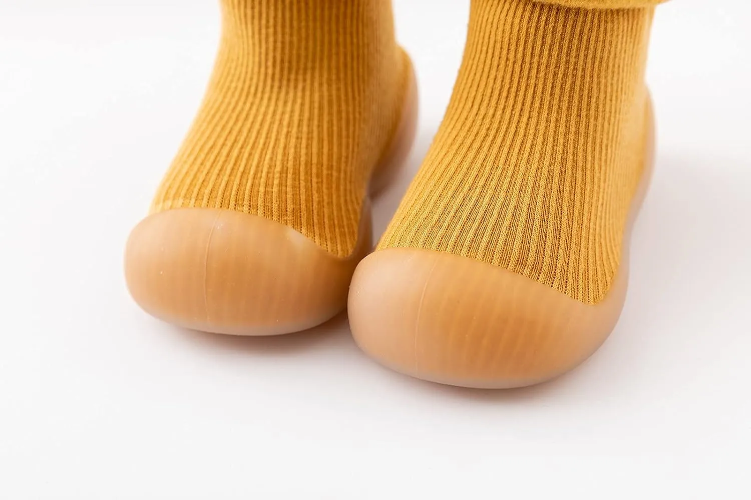 Kids Toddler Baby Boys Girls Solid Warm Knit Soft Sole Rubber Shoes Socks Slipper Stocking Infant Boys (Yellow, 22)