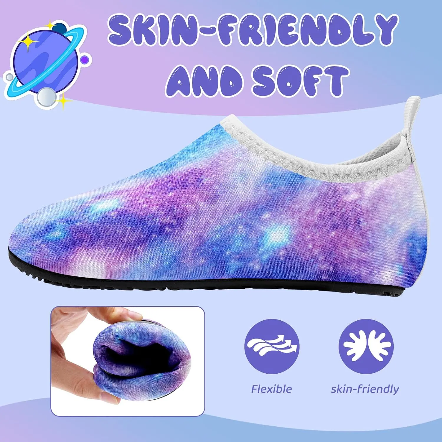Kids Water Shoes Girls Boys Outdoor Quick Dry Barefoot Aqua Socks for Toddler Sport Beach Swim Surf