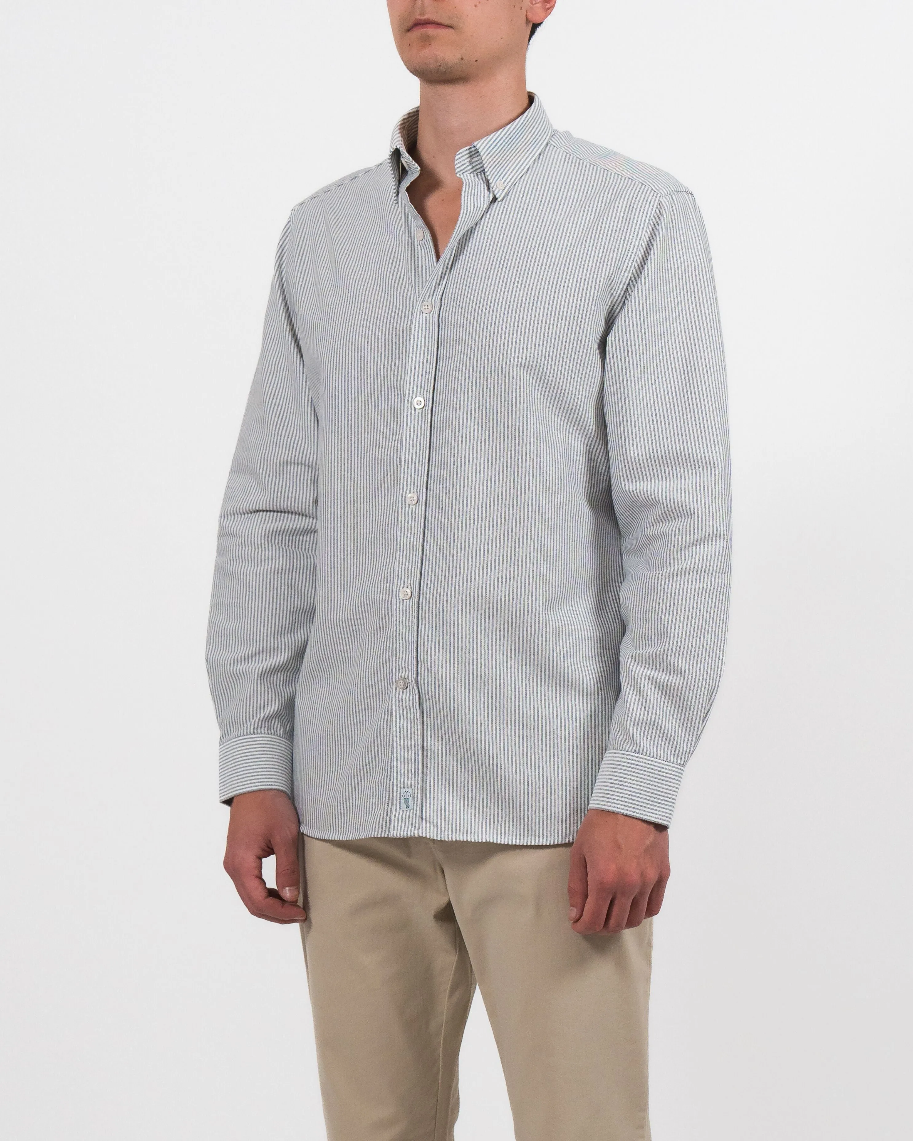 'Le Stripe' Black Oxford Shirt