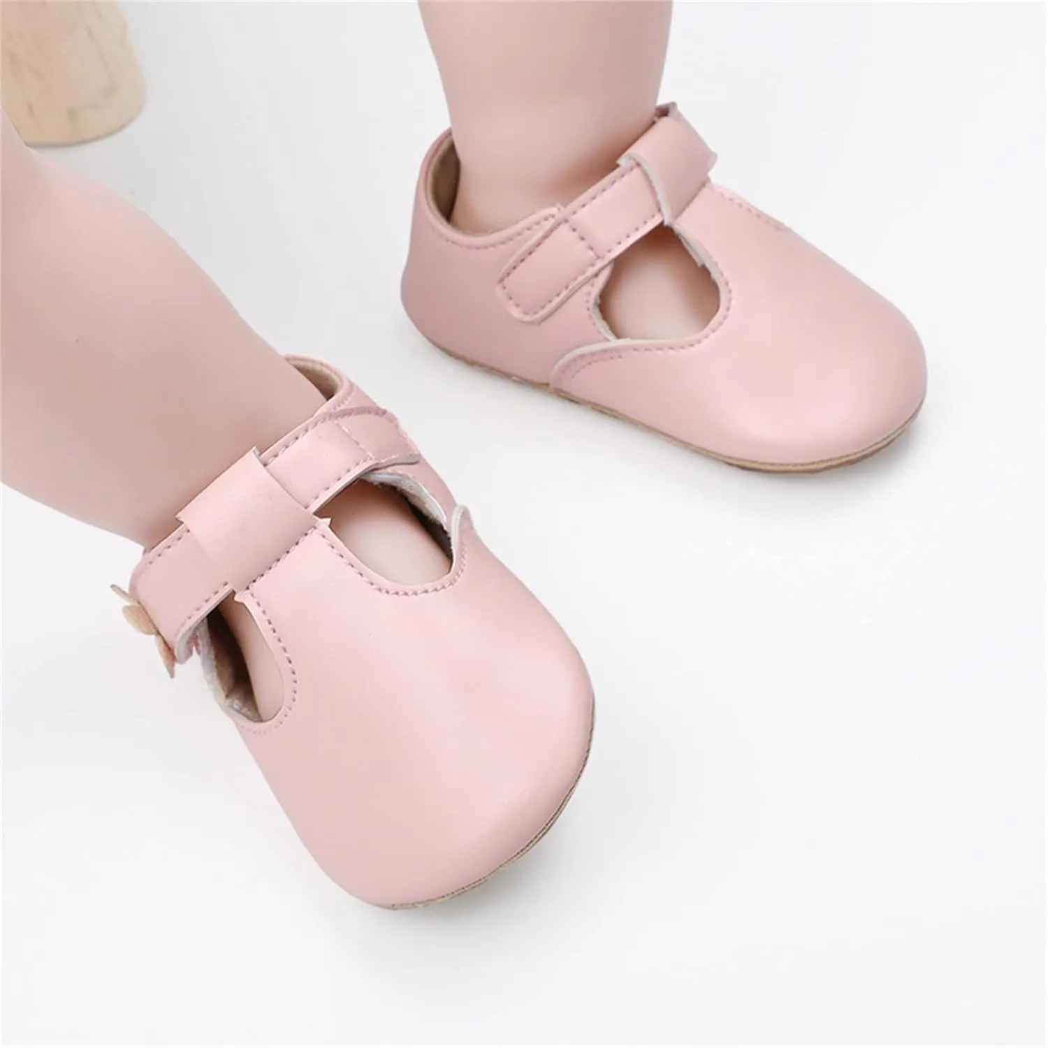 Little Boys Shoes Infant Toddler Shoes Baby Girl Flower Decoration Leather Princess Shoes Soft Sole Toddler 0-18Months