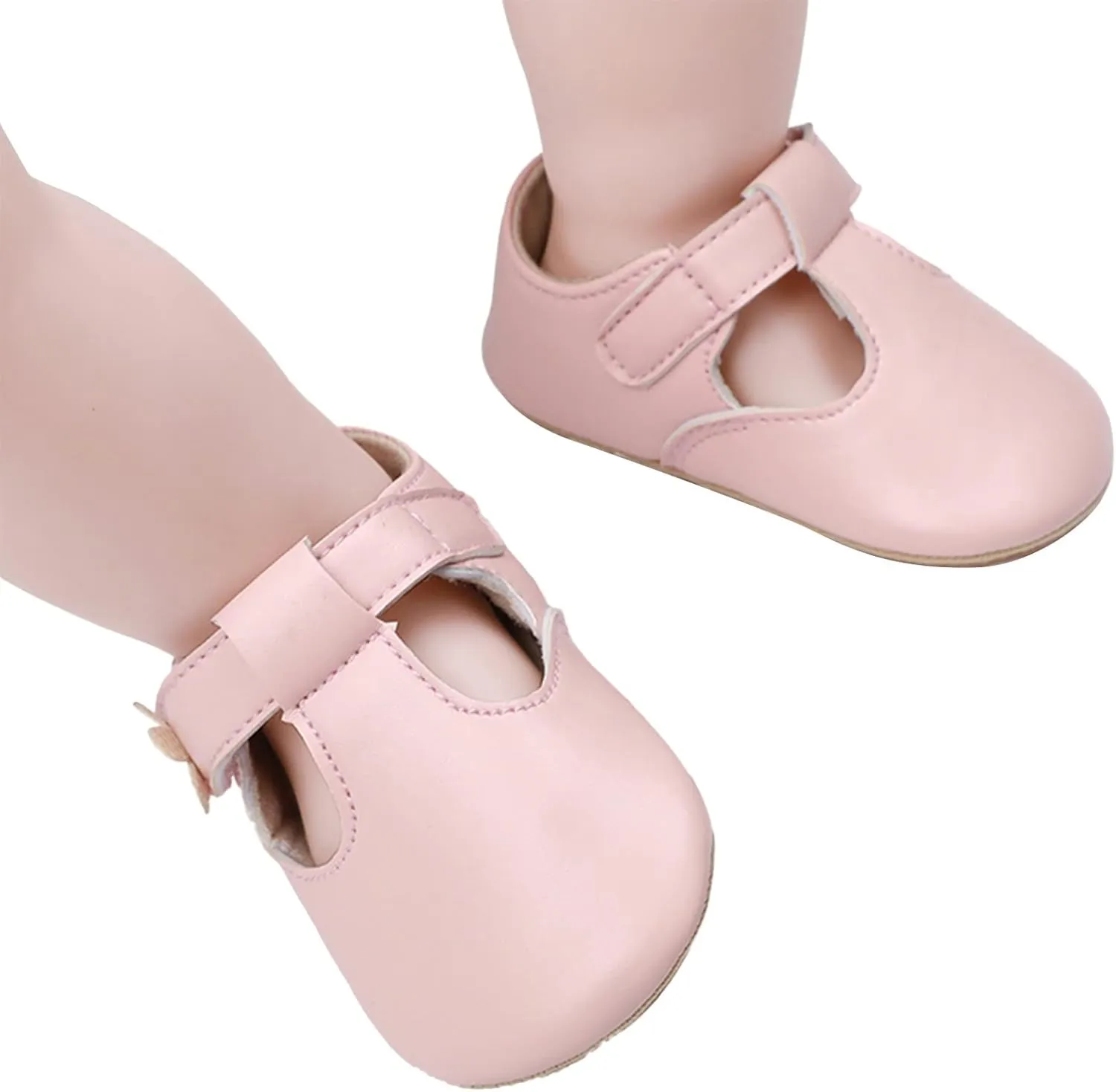 Little Boys Shoes Infant Toddler Shoes Baby Girl Flower Decoration Leather Princess Shoes Soft Sole Toddler 0-18Months