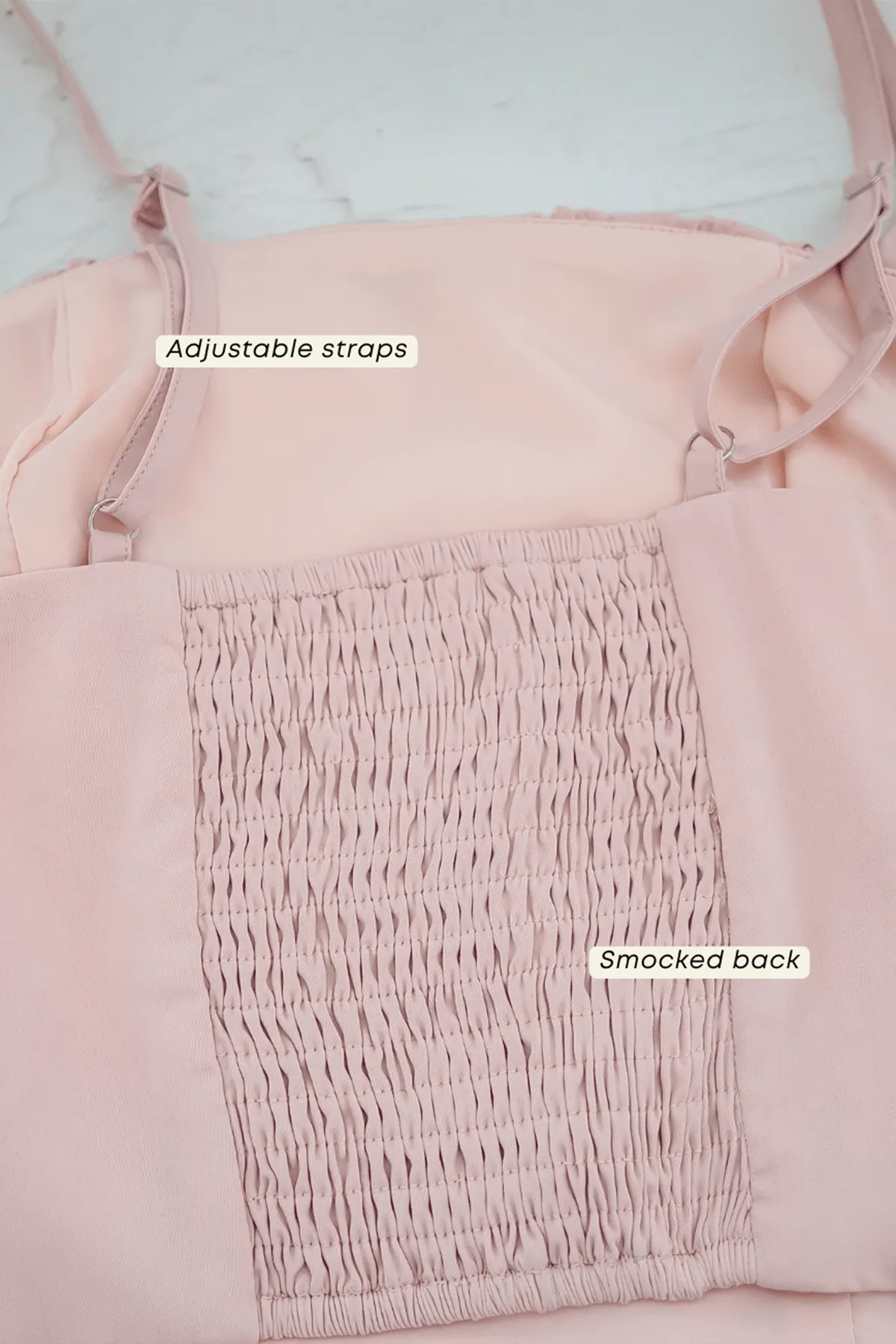 LOVEA RUCHED RIBBON TOP IN PINK