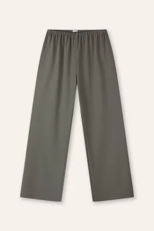 MONDAY wool-blended pants (Grey green)