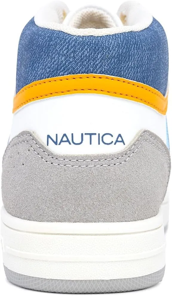 Nautica Kids Sneaker: Lace-Up Fashion Shoe with Boot-Like High Top Design for Boys and Girls (Big Kid/Little Kid Sizes) - Horizon