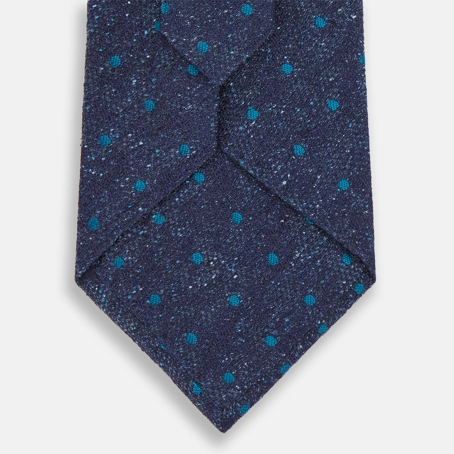 Navy Floret Silk Tie