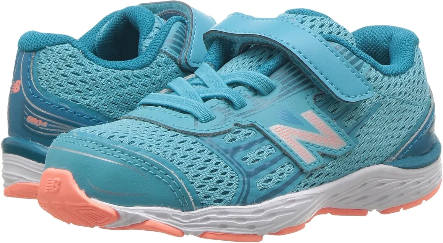 New Balance Kid's 680V5 Hook and Loop Running Shoe