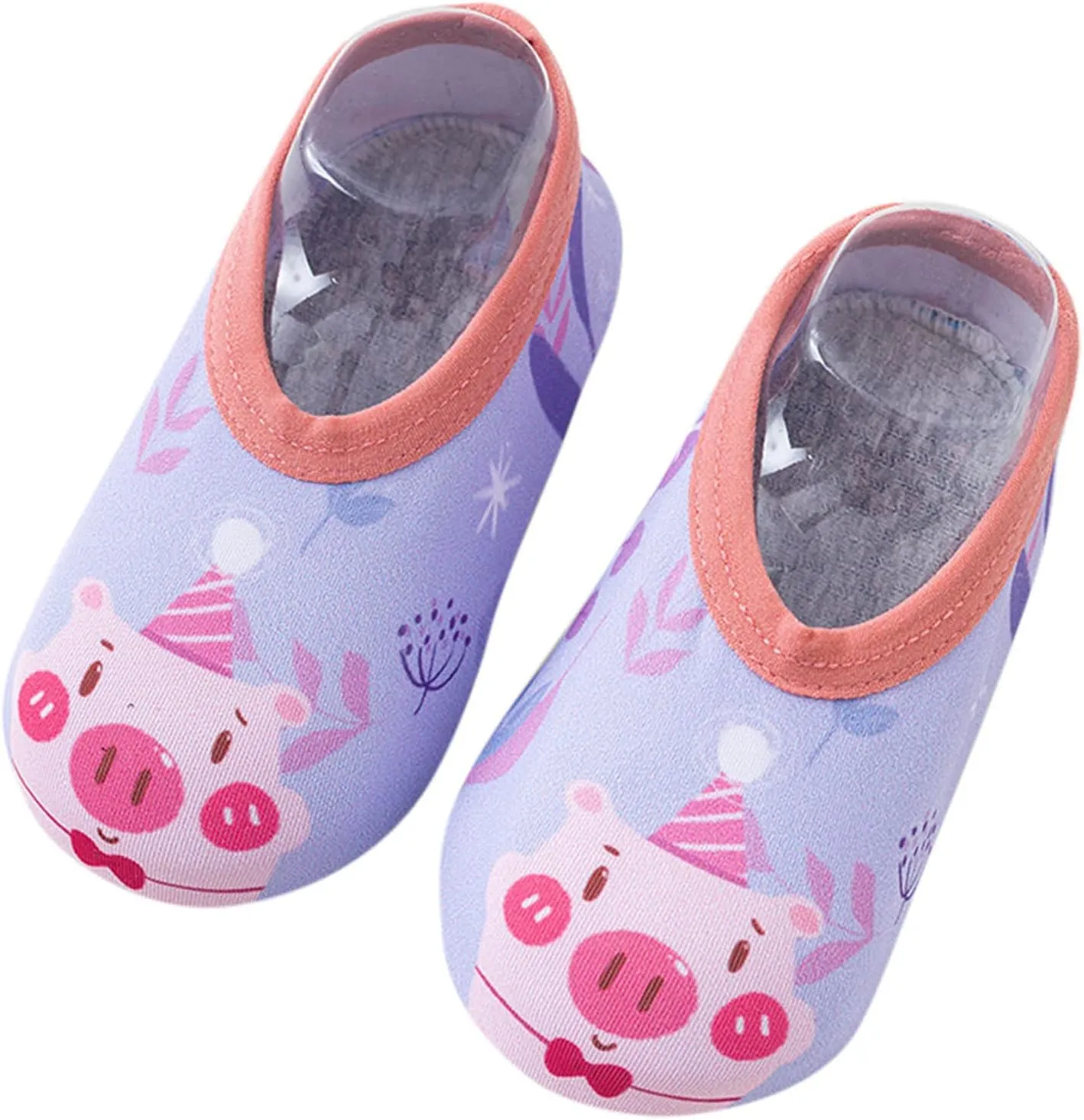 Newborn Baby Boys Girls Booties Stay On Socks Non Skid Soft Sole Infant Toddler Warm Winter Barefoot Aqua Socks Shoes
