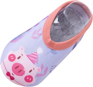 Newborn Baby Boys Girls Booties Stay On Socks Non Skid Soft Sole Infant Toddler Warm Winter Barefoot Aqua Socks Shoes