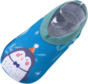 Newborn Baby Boys Girls Booties Stay On Socks Non Skid Soft Sole Infant Toddler Warm Winter Barefoot Aqua Socks Shoes