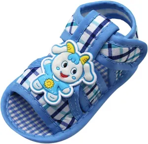 Newborn Baby Girls Lamb Prewalker Soft Sole Sandals Single Shoes 5 Year Old Shoes Girls (Blue, 12)
