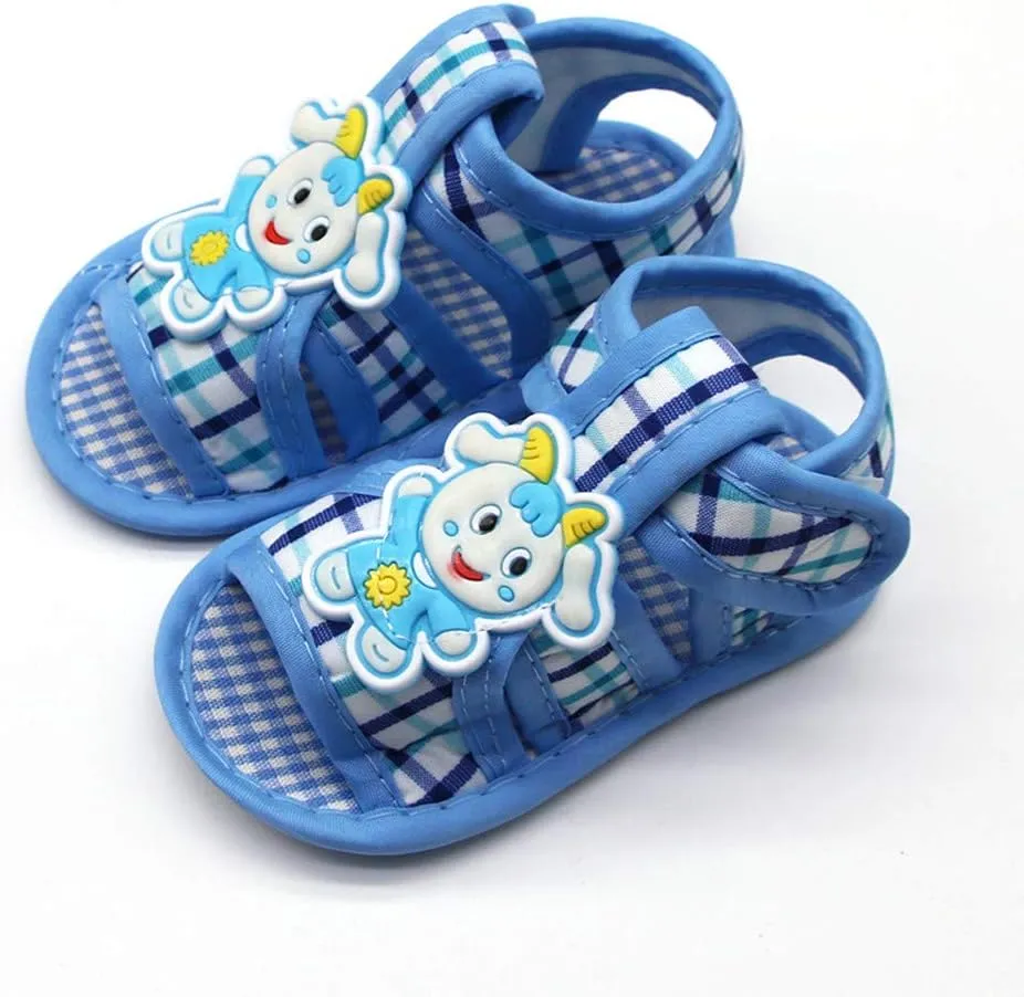 Newborn Baby Girls Lamb Prewalker Soft Sole Sandals Single Shoes 5 Year Old Shoes Girls (Blue, 12)