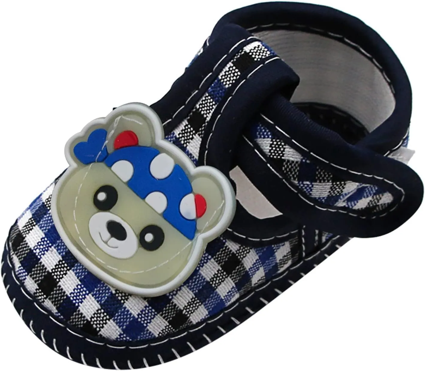Newborn Baby Girls Lattice Prewalker Soft Sole Sandals Single Shoes Shoes Size 8 Girls (Navy, 12)