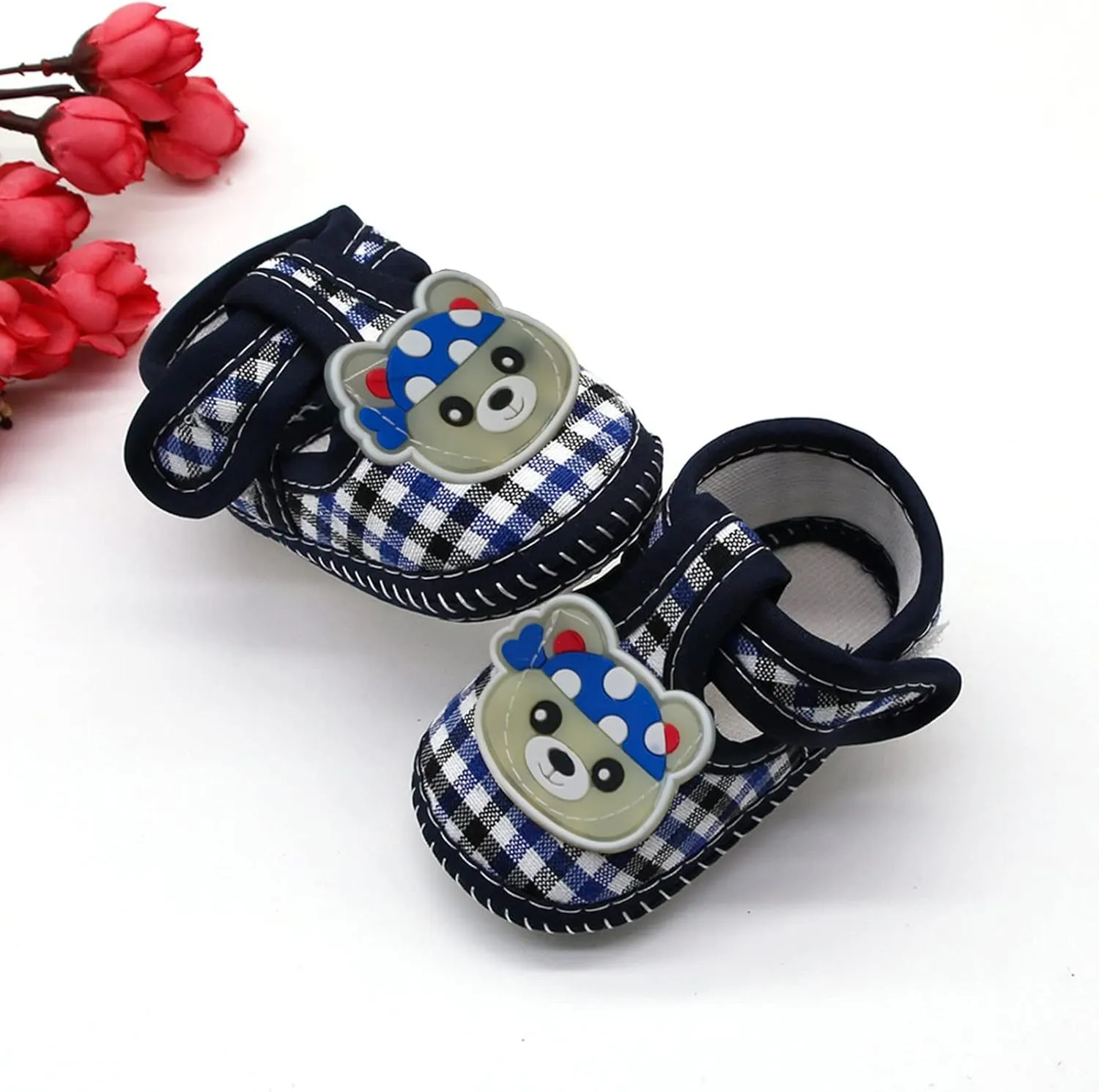 Newborn Baby Girls Lattice Prewalker Soft Sole Sandals Single Shoes Shoes Size 8 Girls (Navy, 12)
