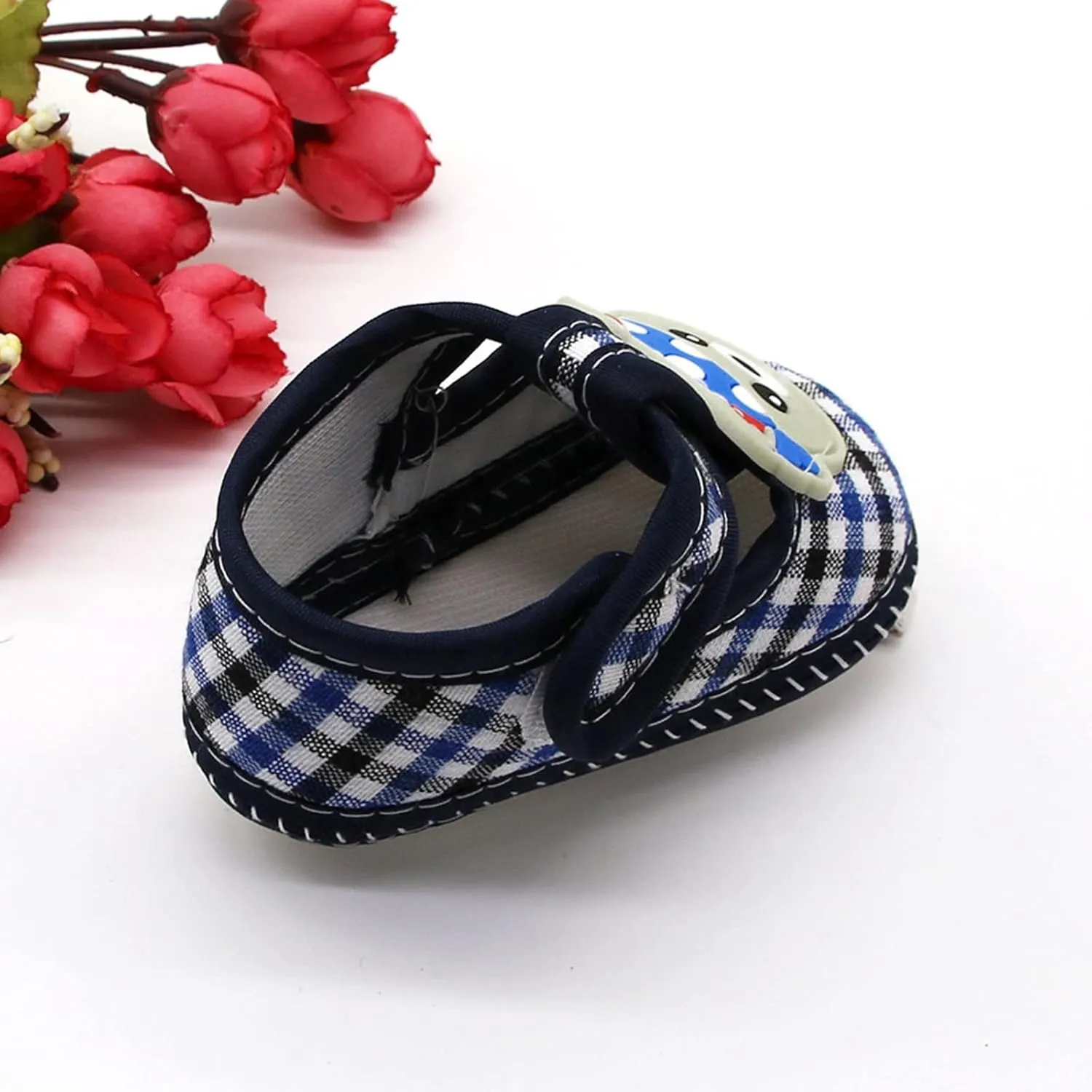 Newborn Baby Girls Lattice Prewalker Soft Sole Sandals Single Shoes Shoes Size 8 Girls (Navy, 12)
