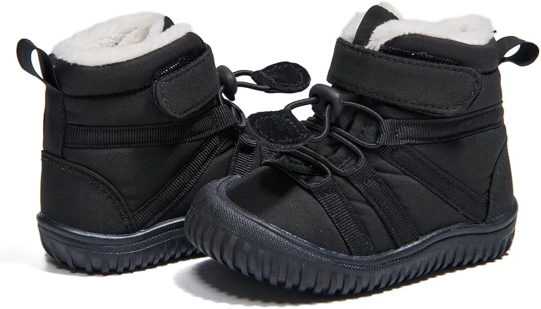 Newsonet Toddler Winter Snow Boots Boys Girls Cold Weather Baby Faux Fur Shoes (Infant/Toddler/)