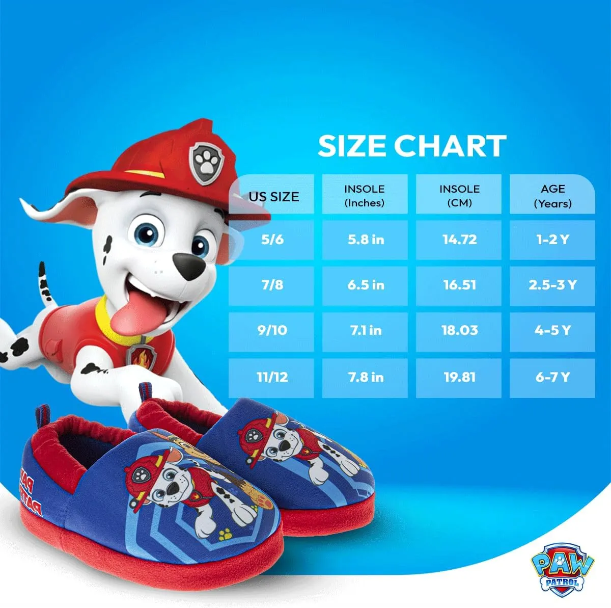 Nickelodeon Paw Patrol and Sponge Bob Squarepants - Toddler Boys Chase and Marshall House Shoes - Plush Lightweight Warm indoor Comfort Soft Aline House Slippers (Toddler/Little Kid/Big Kid)