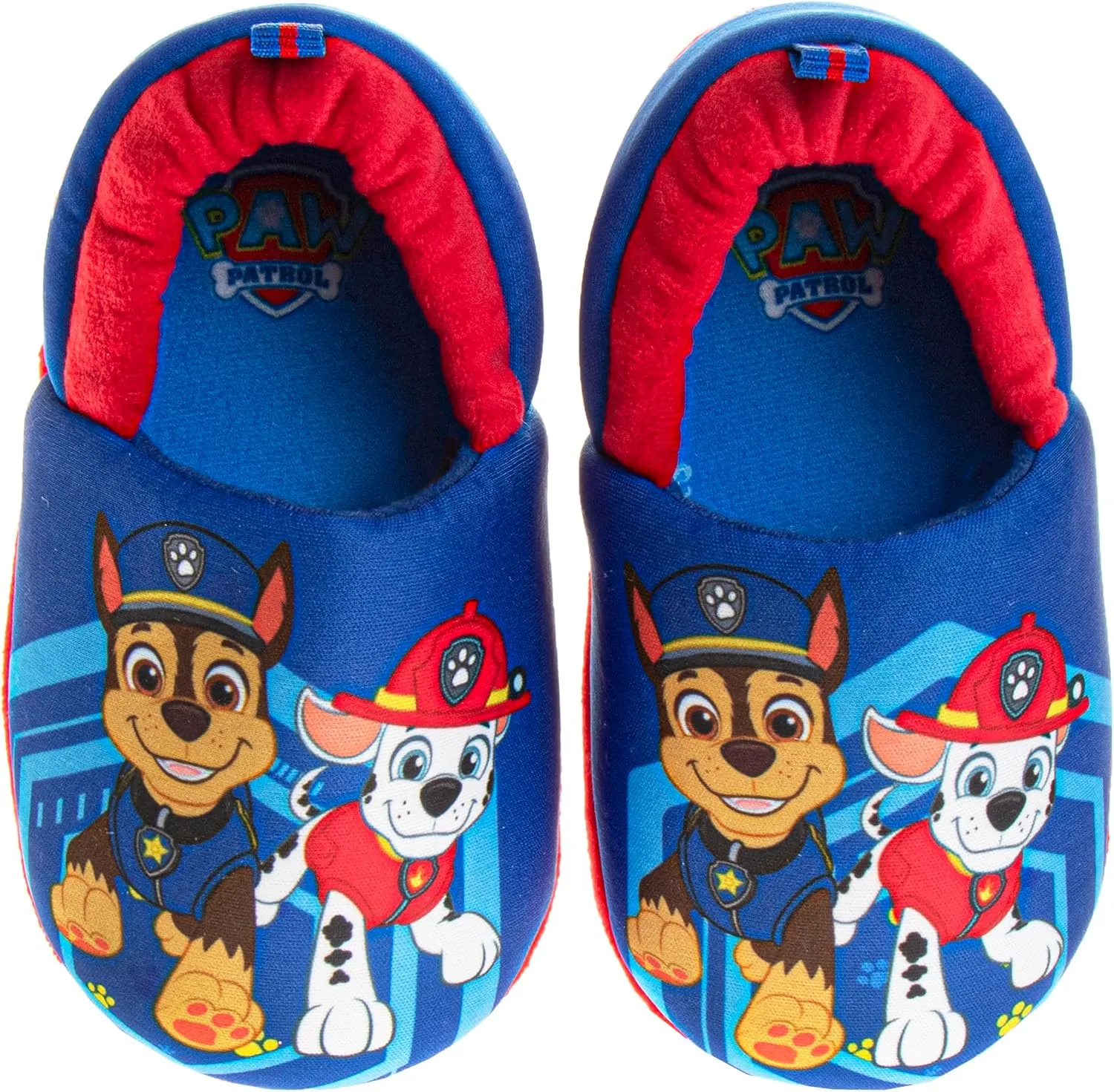 Nickelodeon Paw Patrol and Sponge Bob Squarepants - Toddler Boys Chase and Marshall House Shoes - Plush Lightweight Warm indoor Comfort Soft Aline House Slippers (Toddler/Little Kid/Big Kid)
