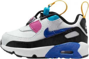 Nike Air Max 90 Toggle Se Toddlers Shoes Size - 4 White/Hyper Royal-Black