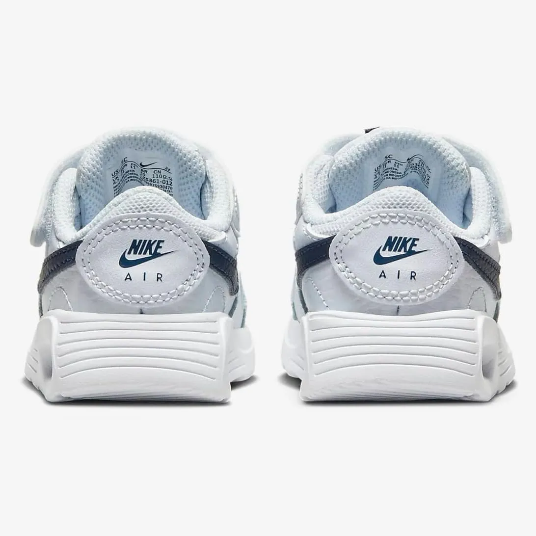 Nike Air Max SC Baby/Toddler Shoes (CZ5361-012, Football Grey/Midnight Navy/White/Summit White)