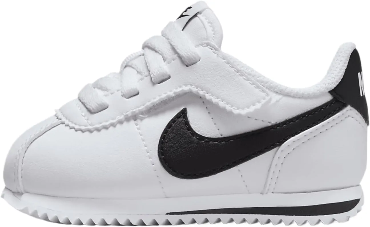 Nike Cortez EasyOn Baby/Toddler Shoes (DM0952-108, White/Black) Size 6