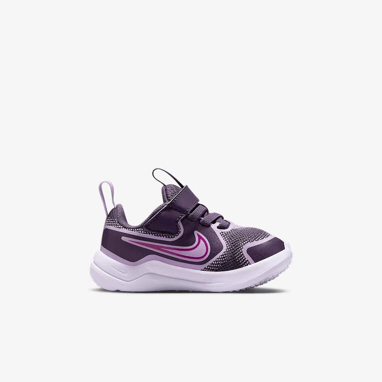 Nike Cosmic Runner Baby/Toddler Shoes (HM4401-500, Dark Raisin/Hydrangeas/White/Hot Fuchsia)