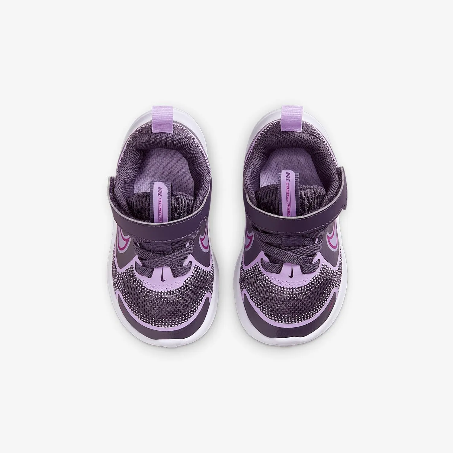 Nike Cosmic Runner Baby/Toddler Shoes (HM4401-500, Dark Raisin/Hydrangeas/White/Hot Fuchsia)
