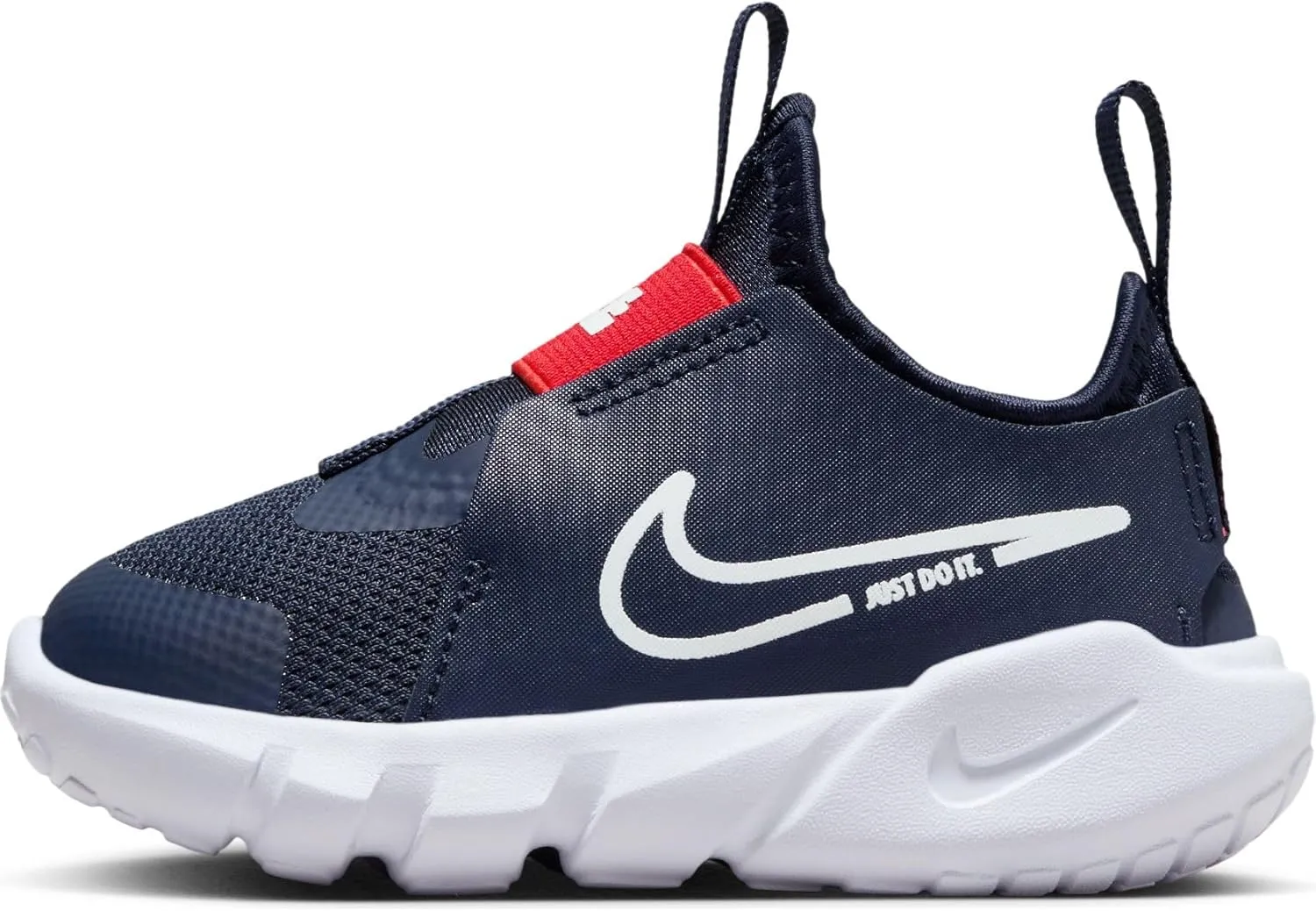 Nike Flex Runner 2 Baby/Toddler Shoes (DJ6039-403, Midnight Navy/Picante Red/White) Size 2