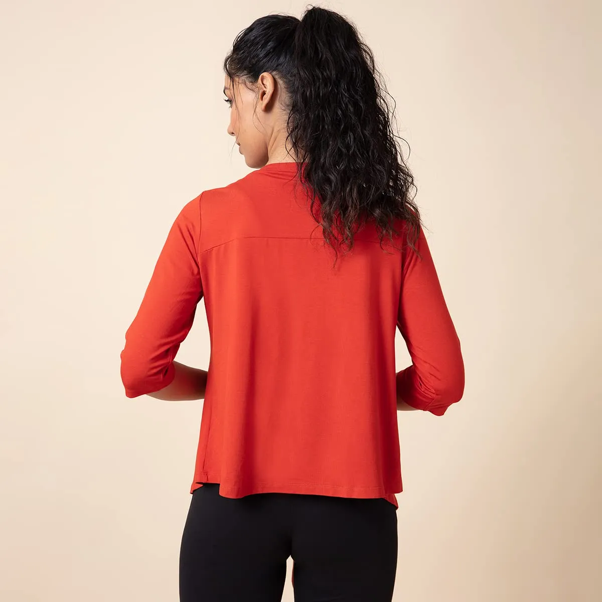 NYKD Sooo Comfy Super Soft Shrug Tops & Tees, NYAT075, Red, M, 1N
