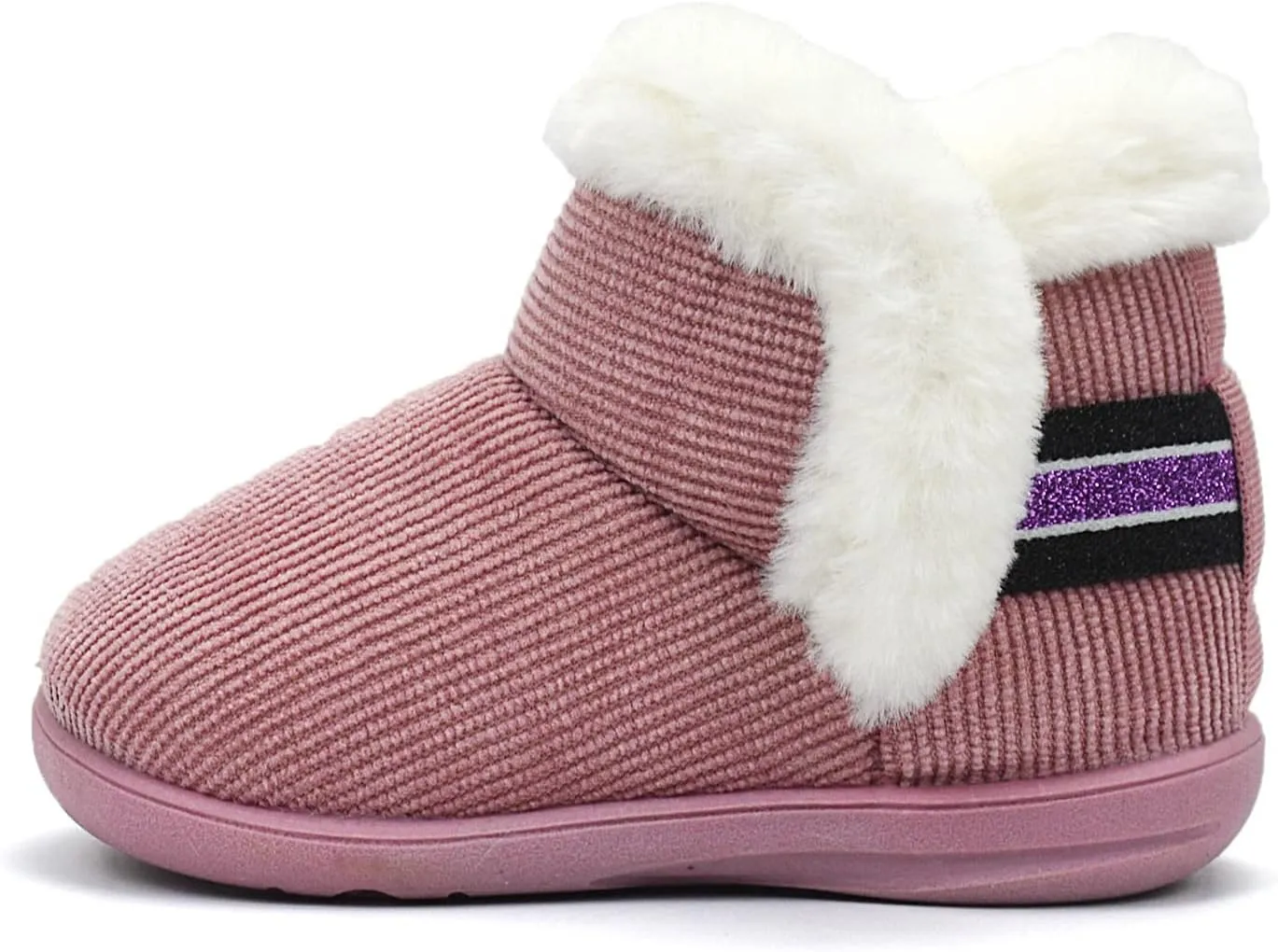 OAISNIT Baby Boys Girls Winter Boots Shoes Warm Soft Faux Fur Non-Slip Toddler Snow Boots Plush Shoes
