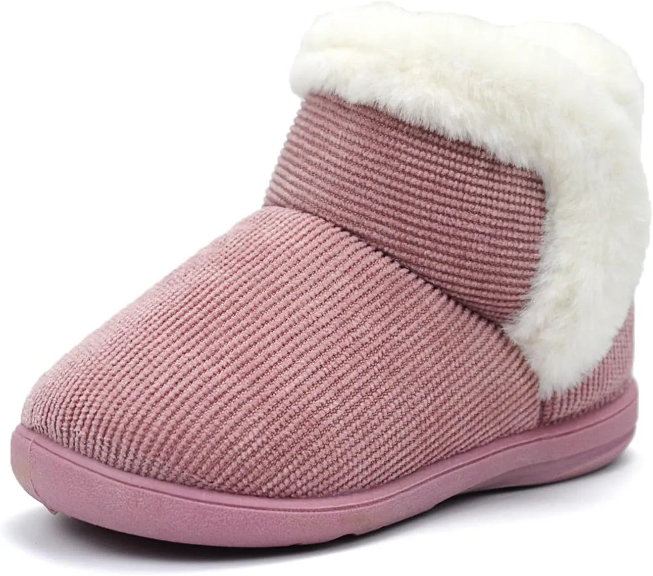 OAISNIT Baby Boys Girls Winter Boots Shoes Warm Soft Faux Fur Non-Slip Toddler Snow Boots Plush Shoes