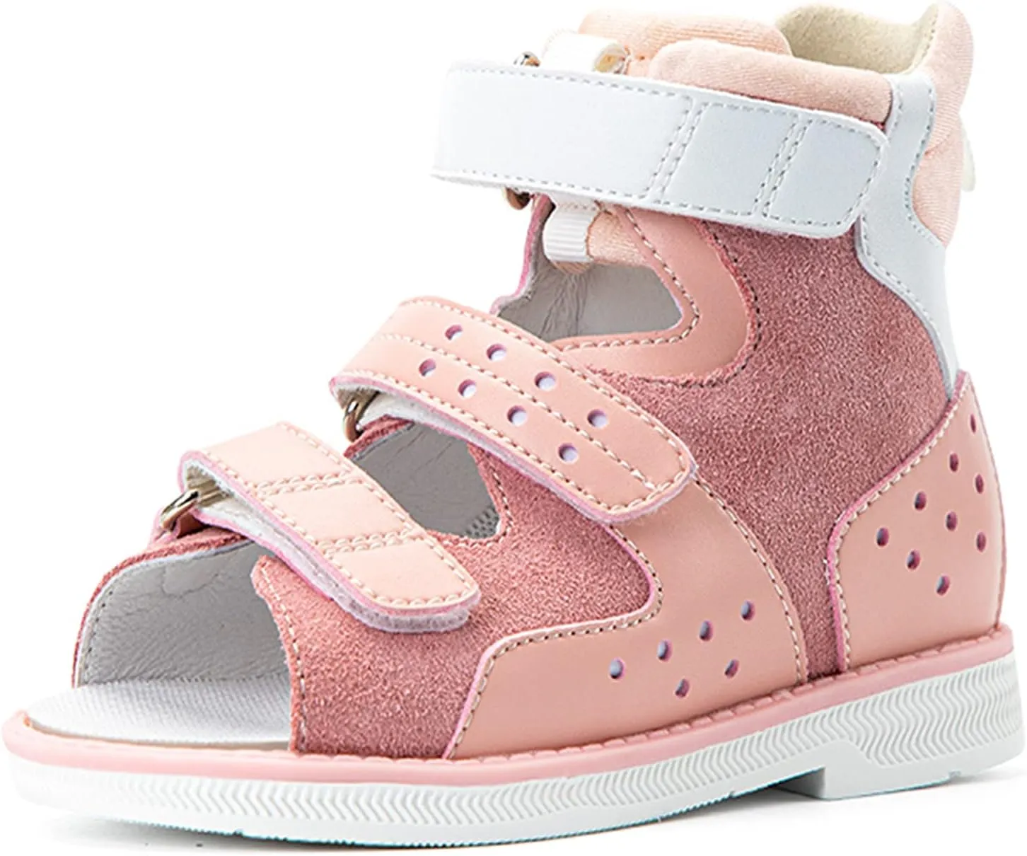Orthopedic Sandals for Kids and Toddlers,Girls High Back Corrective Shoes with Arch and Ankle Support