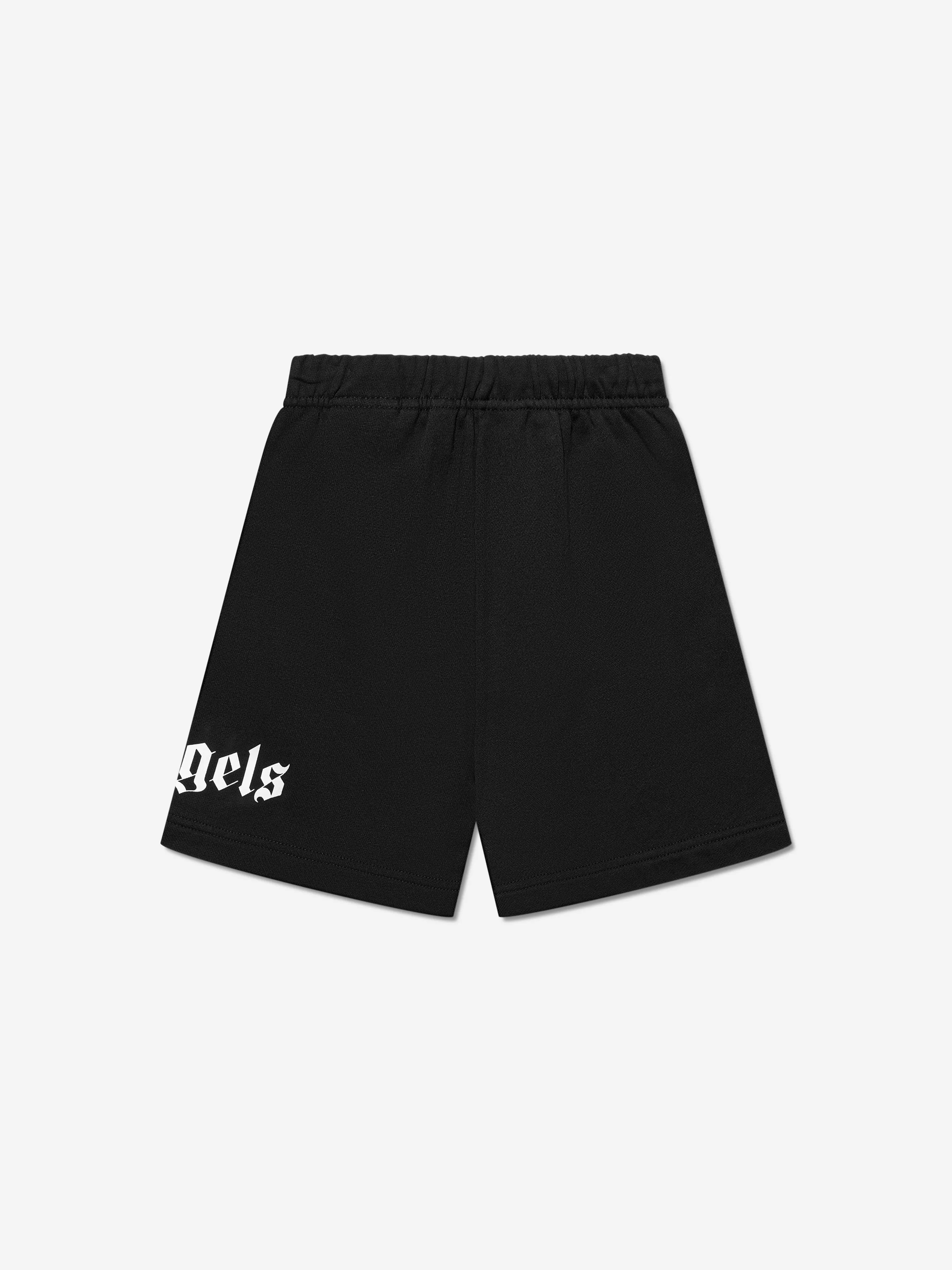 Palm Angels Boys Classic Overlogo Sweat Shorts in Black