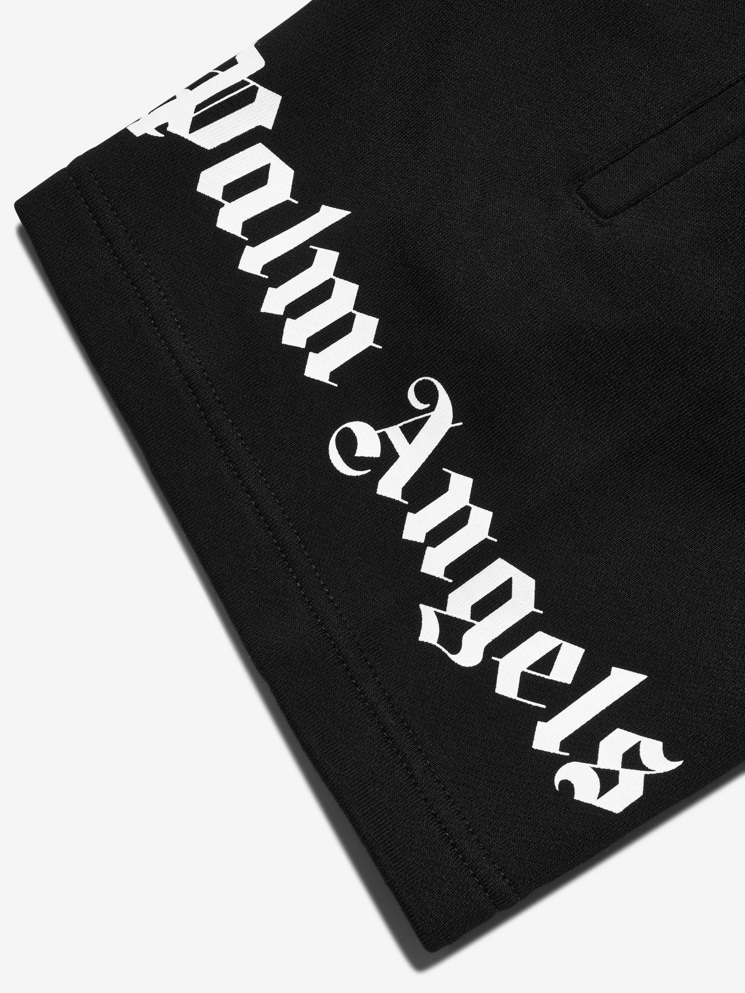 Palm Angels Boys Classic Overlogo Sweat Shorts in Black