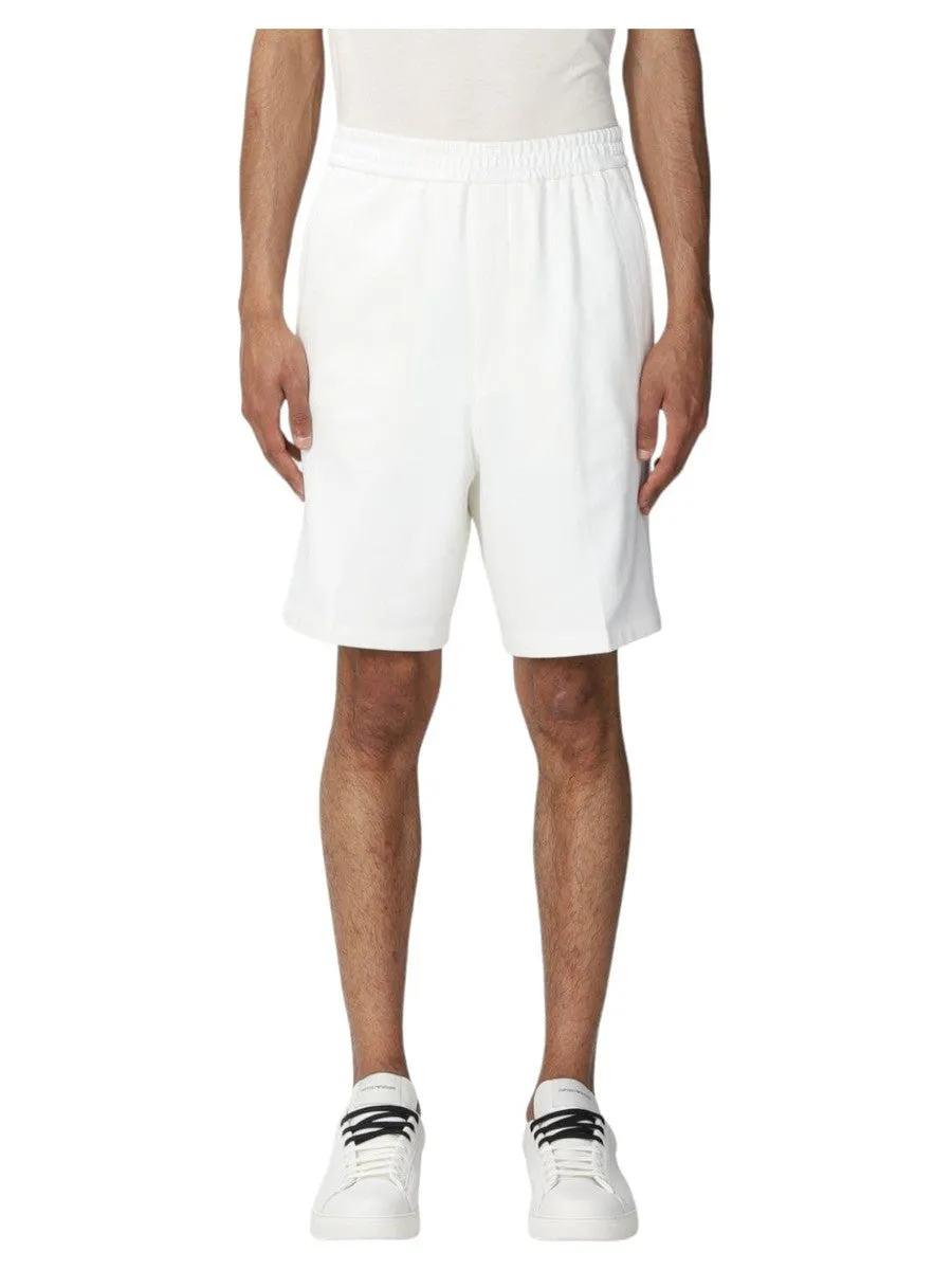 Pantaloncini Sportivi Bianchi con Logo