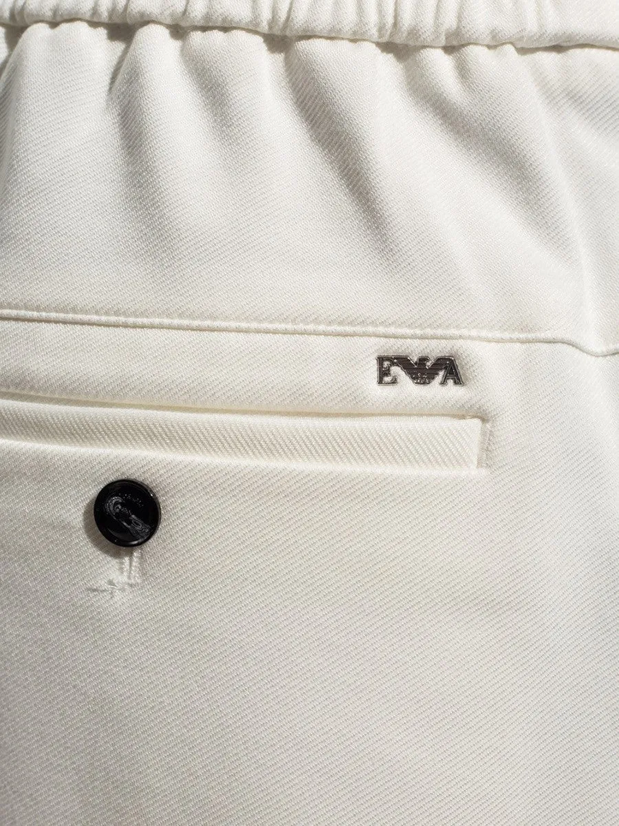 Pantaloncini Sportivi Bianchi con Logo