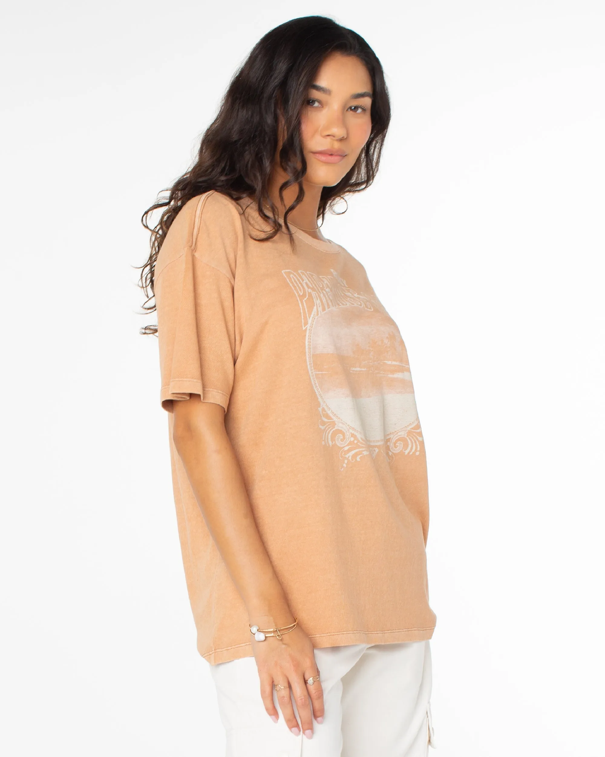 Paradise Oasis T-Shirt - Camel
