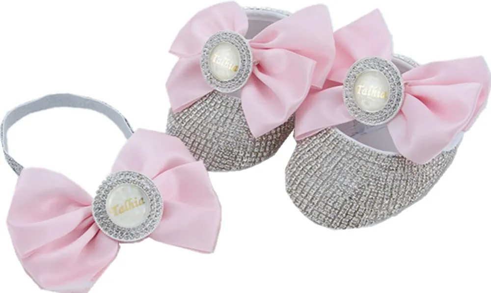 Personalized Any Text Photo Can Make Bling Baby Girl First Walker Newborn Infant Shoes Perfect New Born Gift