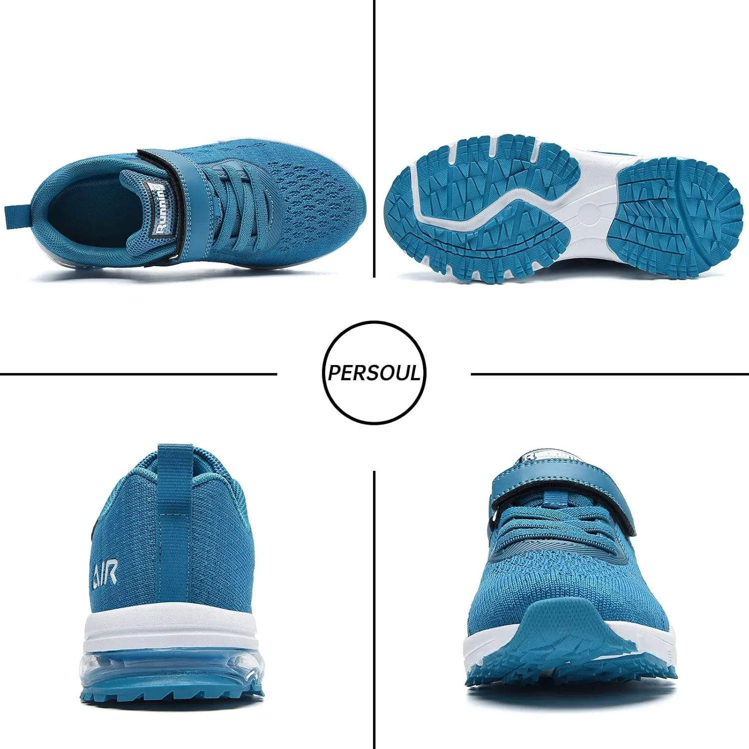 PERSOUL Kids Shoes for Boys Girls Children Tennis Sports Athletic School Running Sneakers