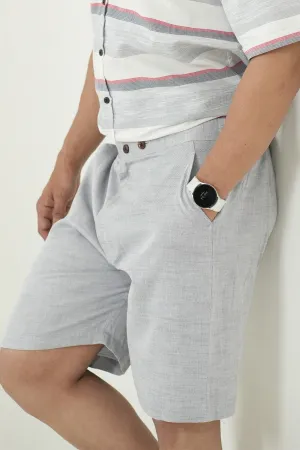 Plain Blue color shorts in cotton fabric , Only shorts Part of Coord Set | Style Matters