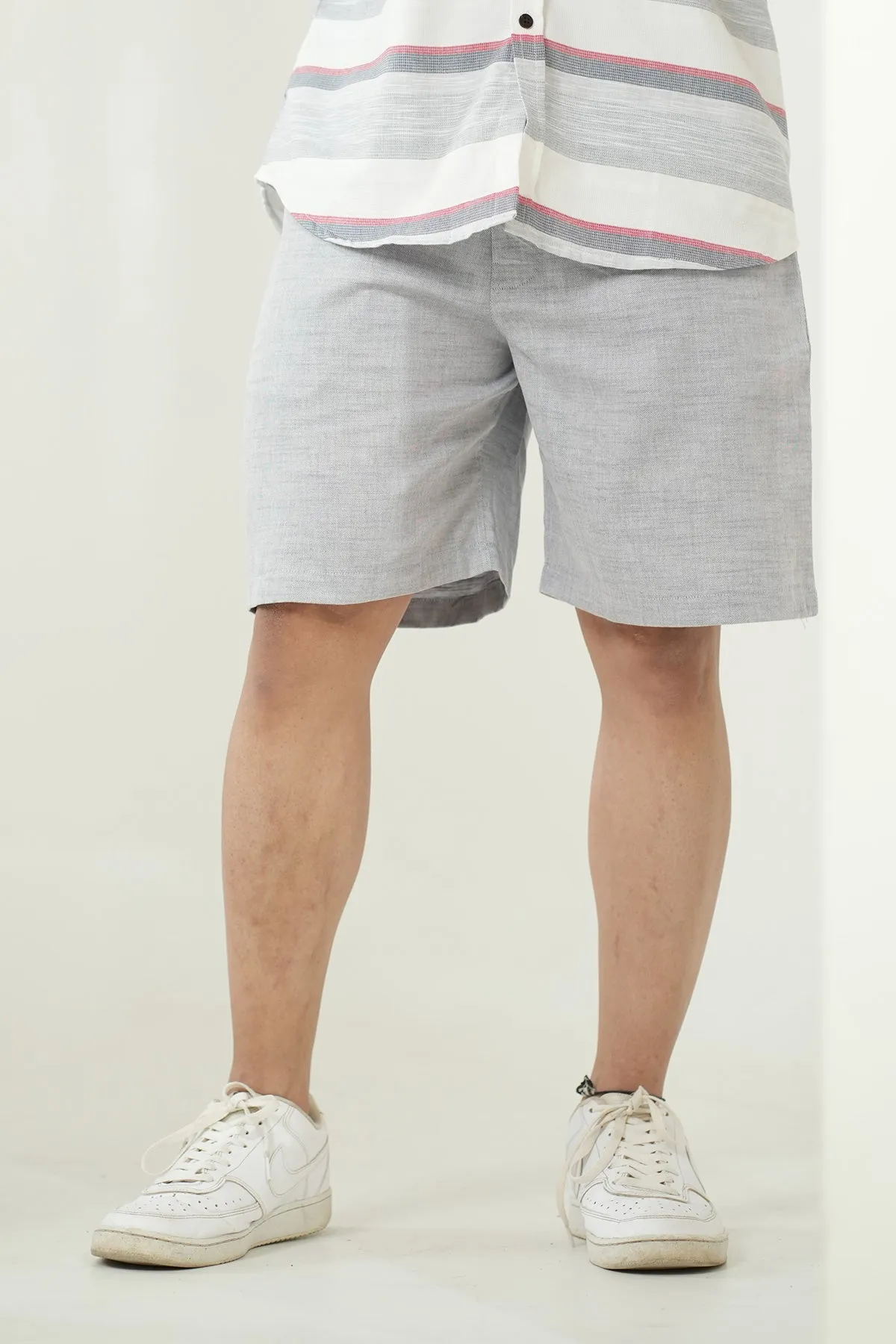 Plain Blue color shorts in cotton fabric , Only shorts Part of Coord Set | Style Matters